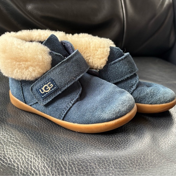 UGG Other - UGG Blue Leather Toddler Booties